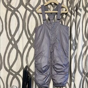 Kids Grey Snow Bib NWOT